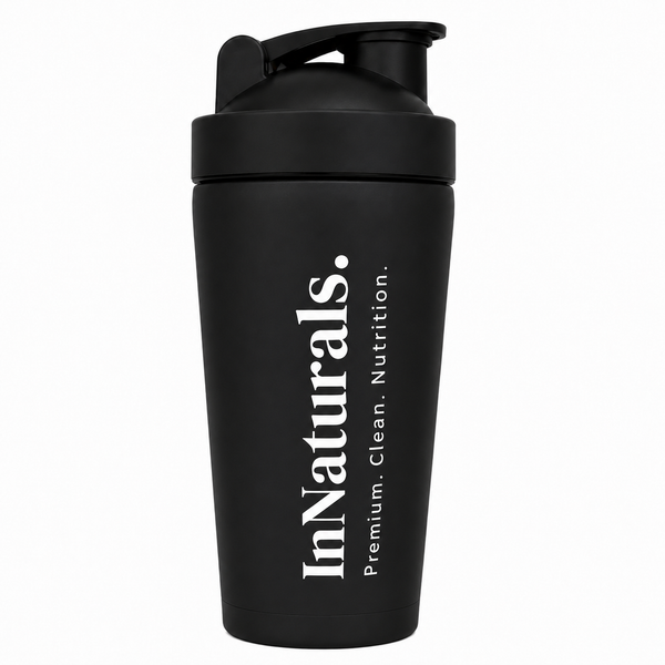 Hochwertiger Edelstahl Shaker (700ml) schwarz