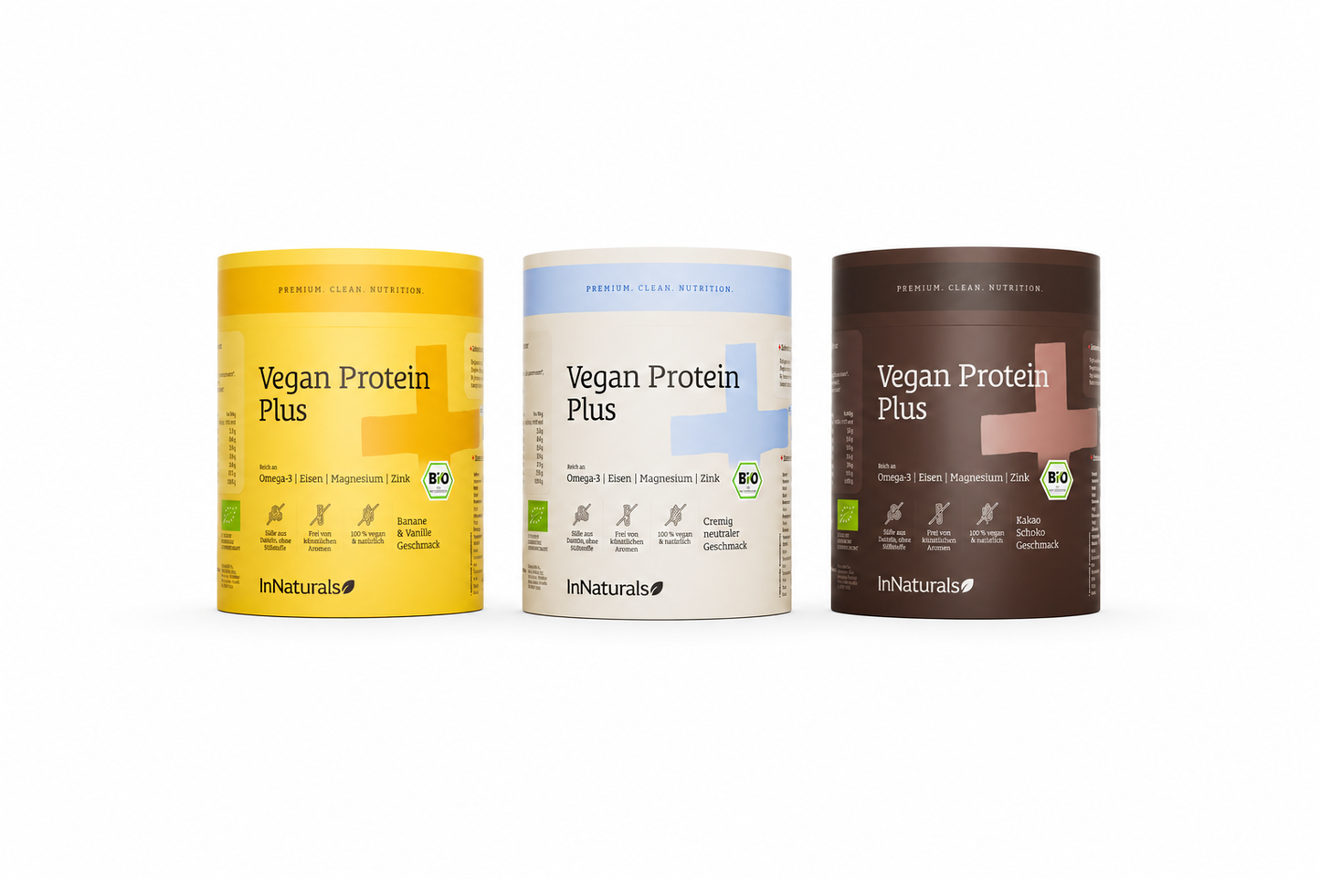 3-er Bundle Vegan Protein Plus (300g Dosen)