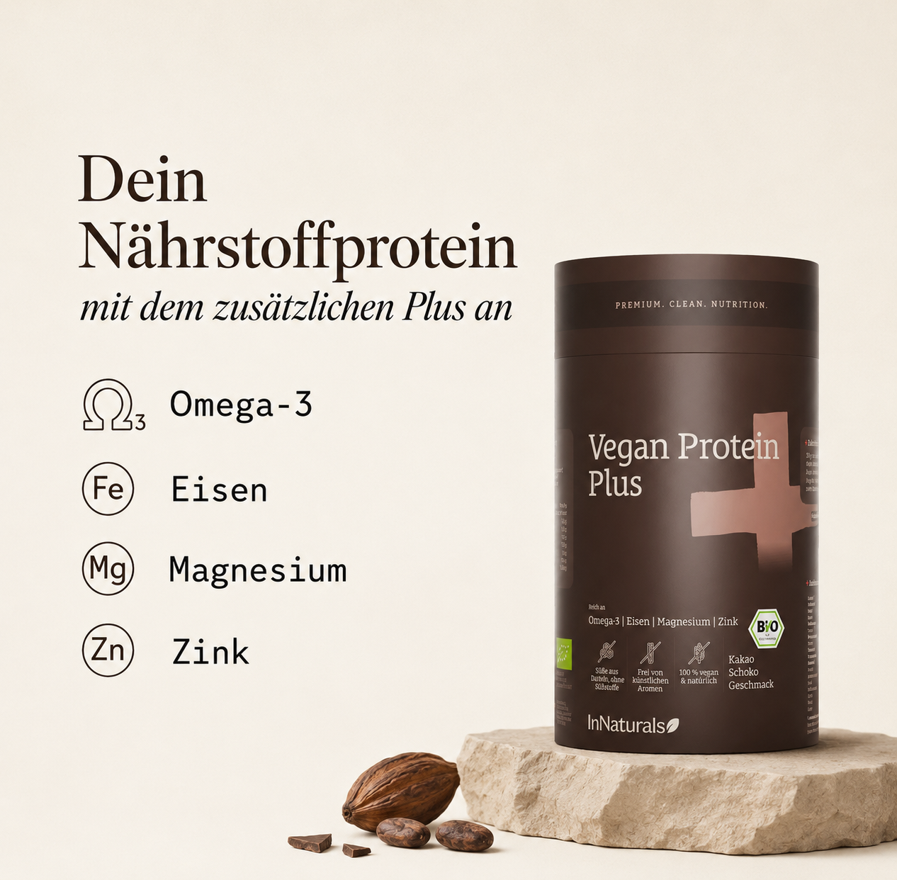 BIO Vegan Protein Plus /  Schoko Geschmack