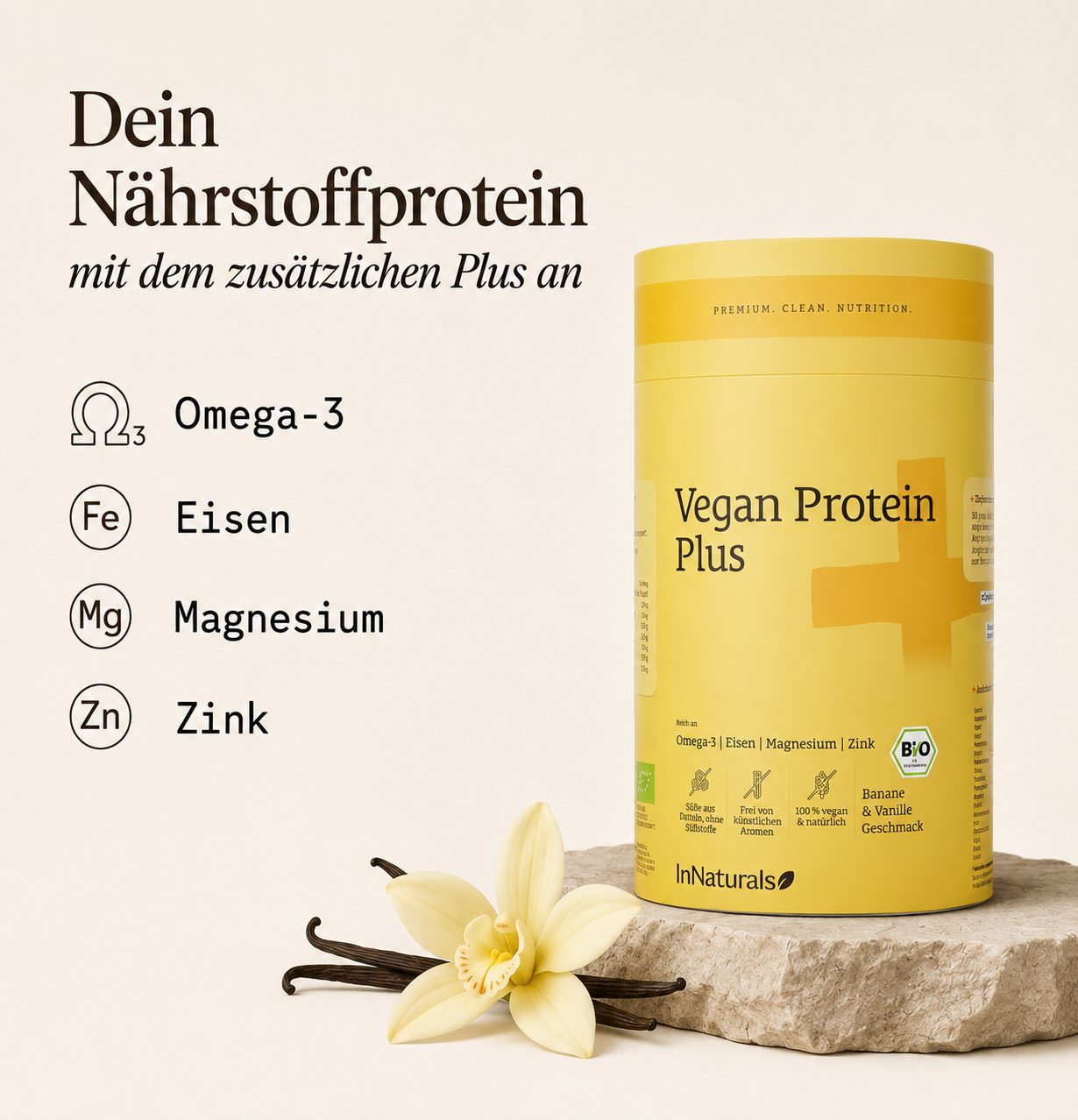 BIO Vegan Protein Plus /  Banane/Vanille Geschmack