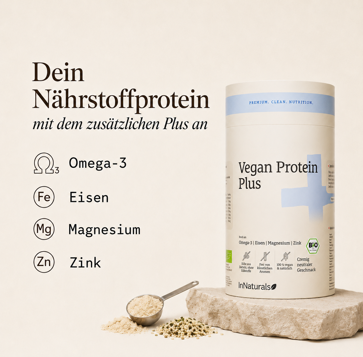 BIO Vegan Protein Plus / Neutral Geschmack